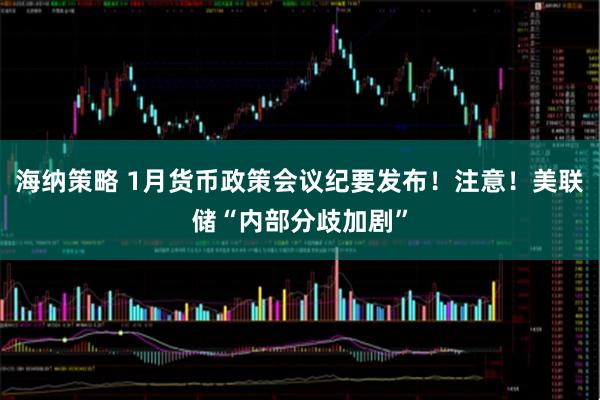 海纳策略 1月货币政策会议纪要发布！注意！美联储“内部分歧加剧”