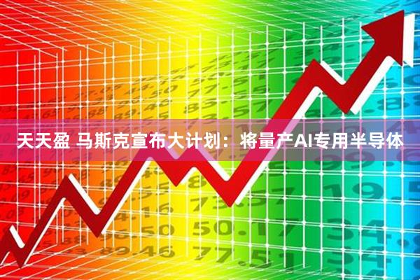 天天盈 马斯克宣布大计划：将量产AI专用半导体